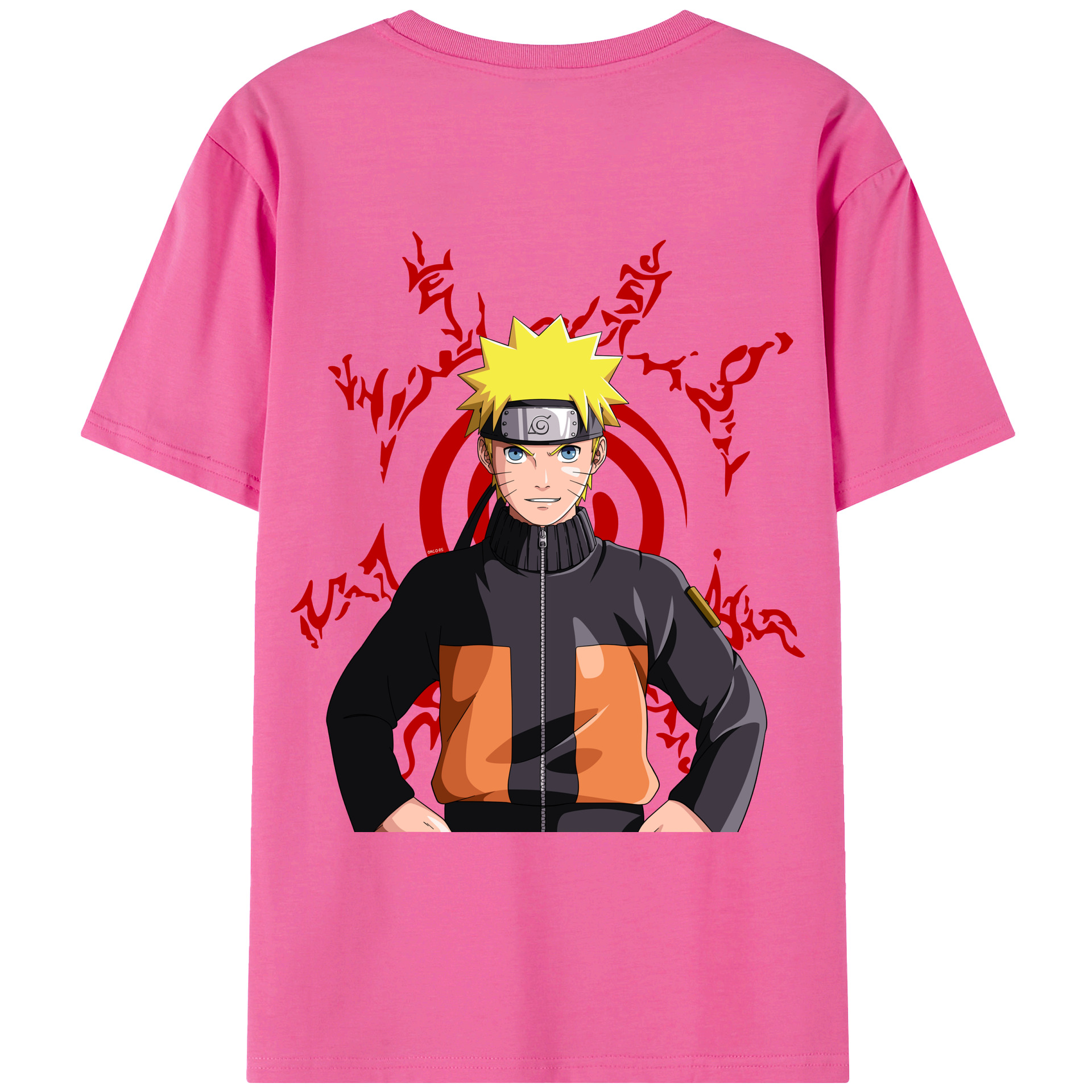 （画像用） NARUTO -ナルト- うずまき ナルト Uzumaki Naruto レディース半袖Tシャツ(バックプリント)